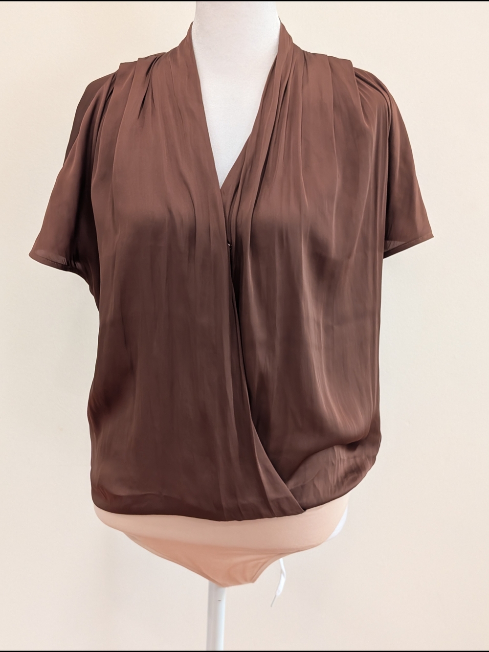 PAIGE Dijon Bodysuit in Bronze Dust Size XS